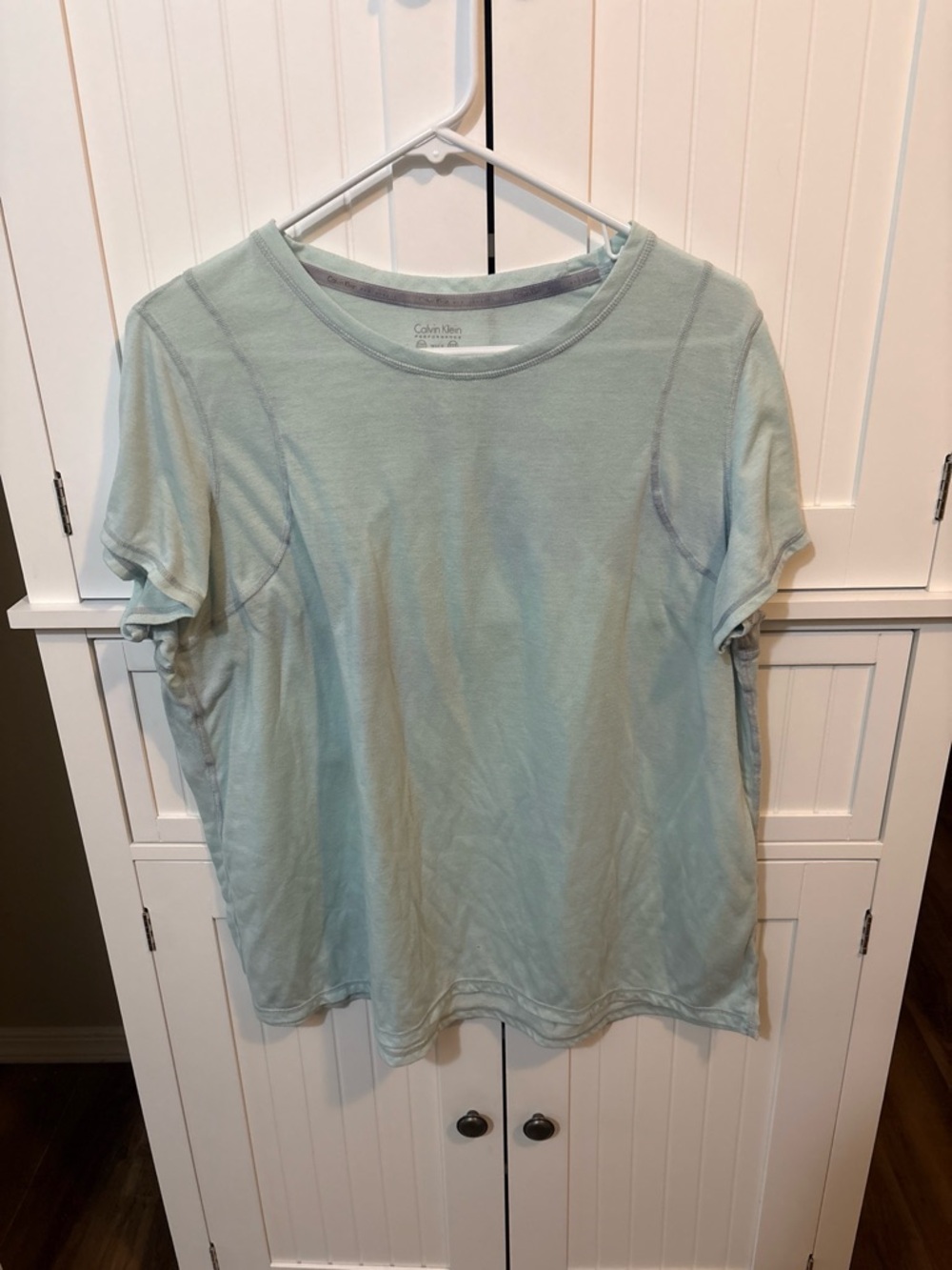 Calvin Klein‎ Performance Mint Green Athletic Top 2X Moisture Wicking Athleisure
